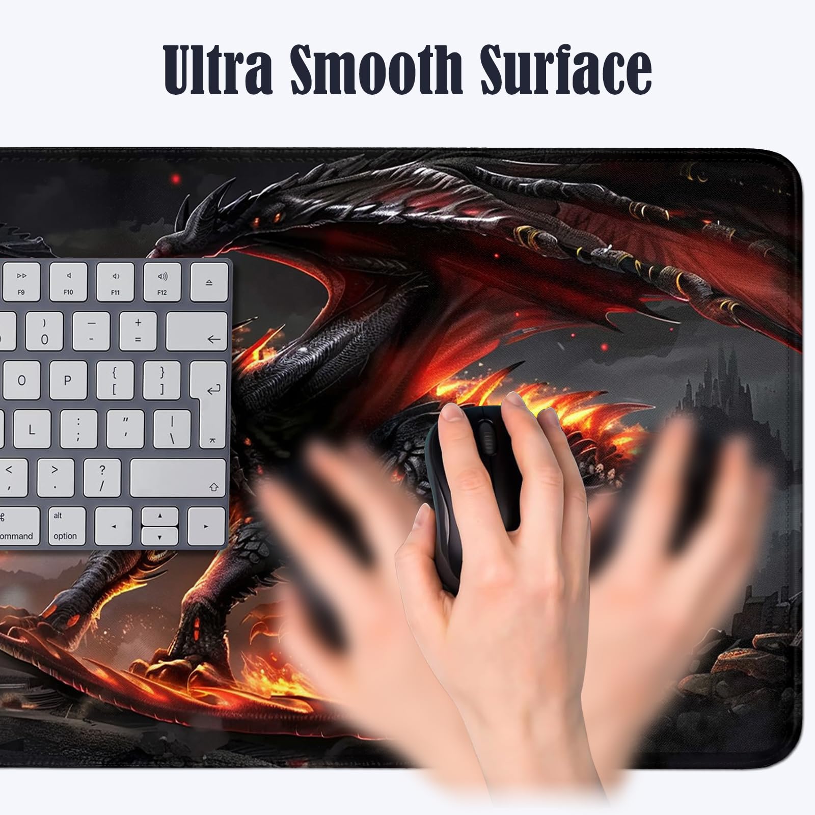 マウス・トラックボール majestic dragon extended mousepad XL Amazon.com: Majestic Dragon Roaring Large Gaming Mouse Pad 31.5 x